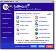 PC Tattletale Parental Control Software screenshot